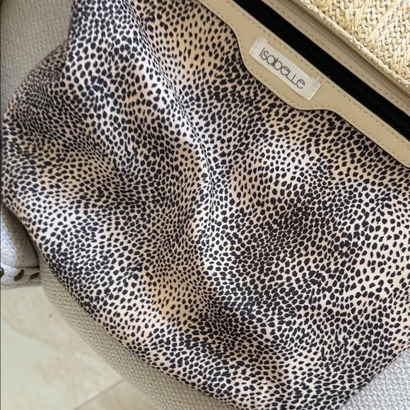 Isabelle Large Straw Zippered Tote with Interior Pockets - Picture 12 of 15